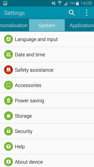 If you see this screen, select SYSTEM