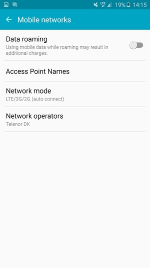 Select Access Point Names