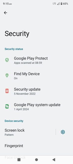 Your phone is now secure with a screen lock