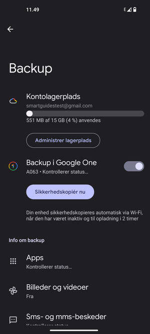 Vælg Kontolagerplads