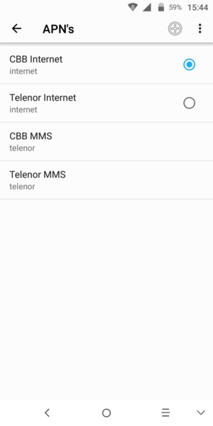Selecteer de Menu-knop