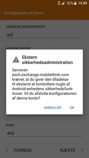 Vælg OK