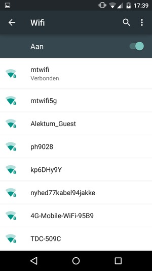 Schakel Wi-Fi in