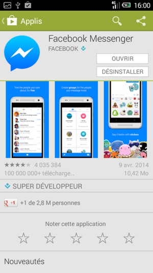 Sélectionnez OUVRIR
