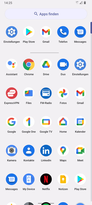 Wählen Sie Einstellungen