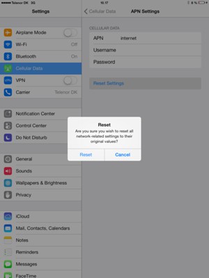 Select Reset