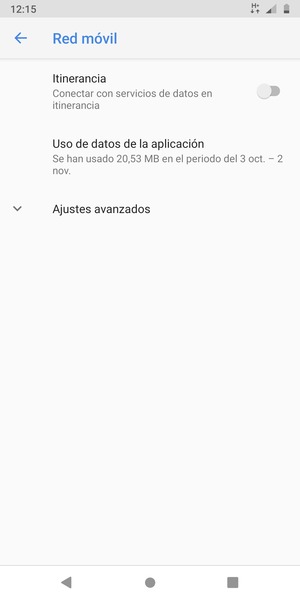 Para cambiar la red en caso de problemas de conectividad, seleccione Ajustes avanzados