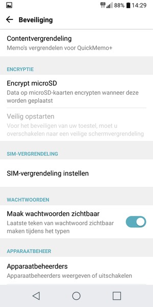 Selecteer SIM-vergrendeling instellen