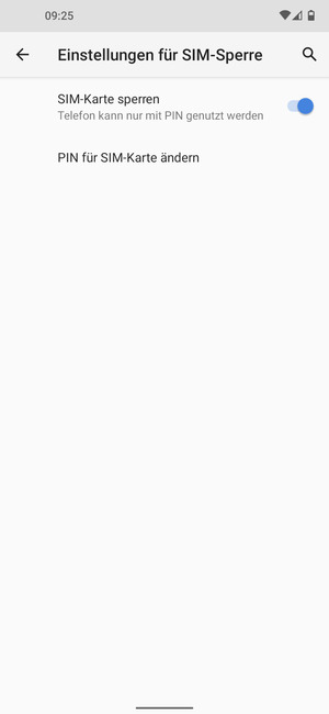 Wählen Sie  PIN für SIM-Karte ändern