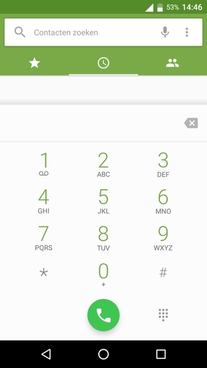 Klik op nummer 1 en houd dit vast