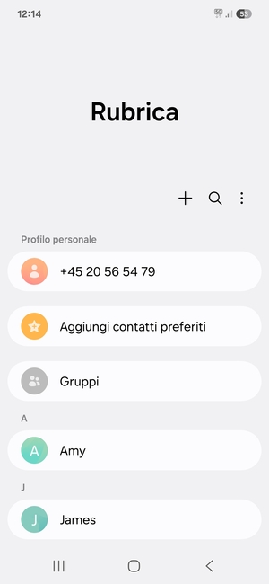 Seleziona il tasto Menu