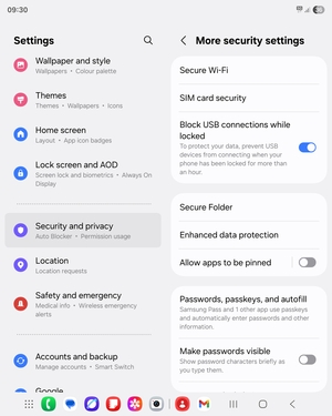 Select SIM card security