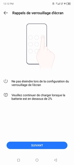 Sélectionnez SUIVANT