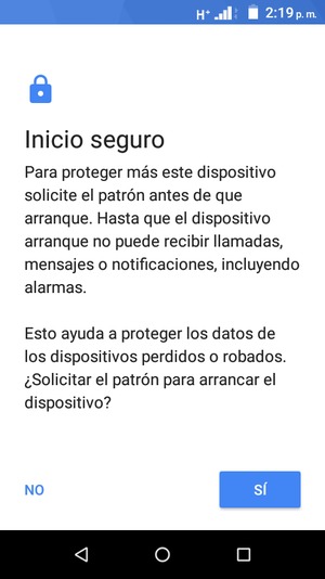 Seleccione la opción preferida