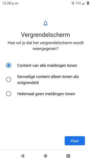 Selecteer uw voorkeursoptie en selecteer Klaar
