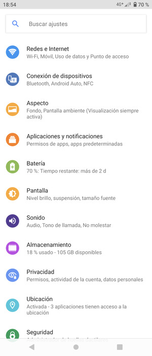 Seleccione Redes e Internet