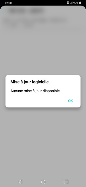 Si votre téléphone est à jour, sélectionnez OK