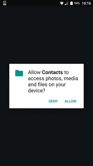 Select ALLOW