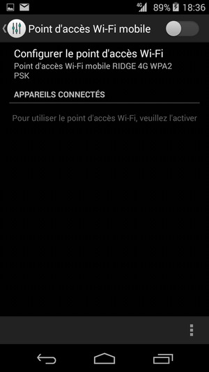 Sélectionnez Configurer le point d'accès Wi-Fi