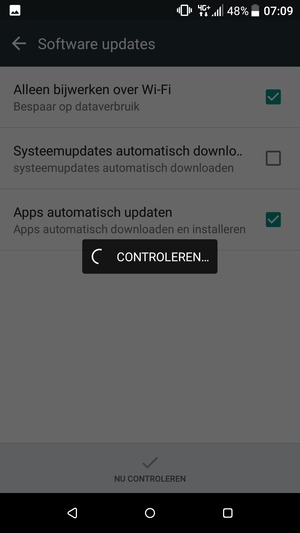 Wacht tot de zoekopdracht beëindigd is