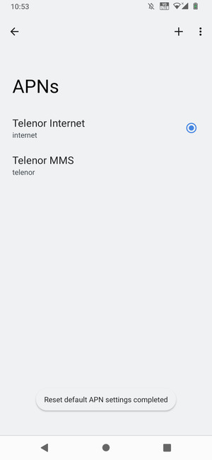 Select New APN