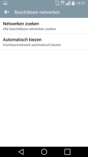 Selecteer Netwerken zoeken