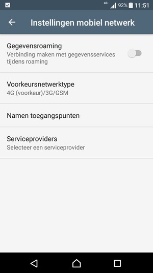 Selecteer Namen toegangspunten