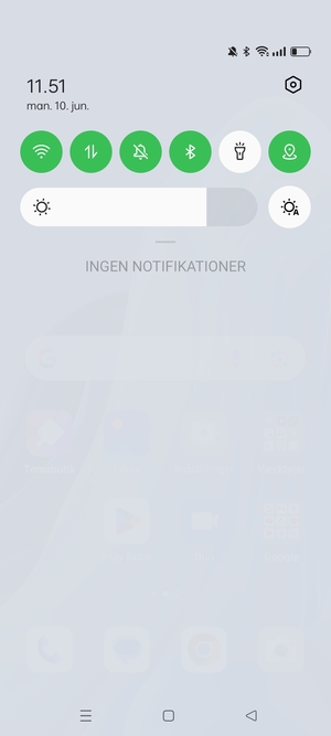 Aktiver topmenuen igen