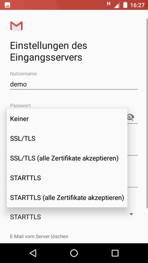 Wählen Sie Keiner