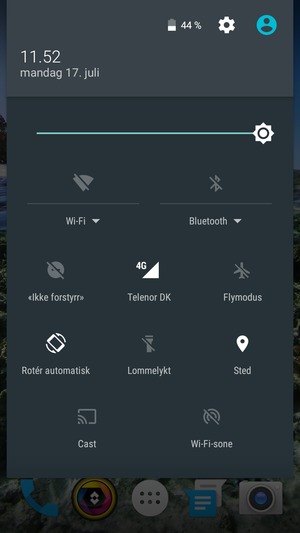 Slå av Sted