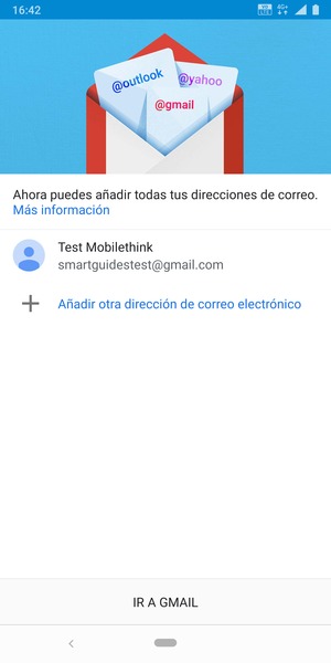 Seleccione IR A GMAIL