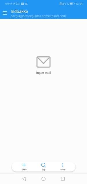 Din Gmail er klar til brug