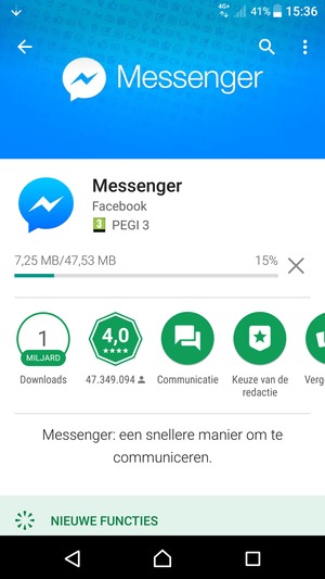 Wacht tot het installatieproces beëindigd is
