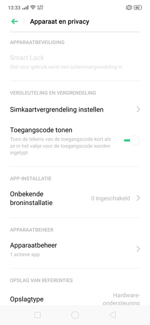 Selecteer Simkaartvergrendeling instellen