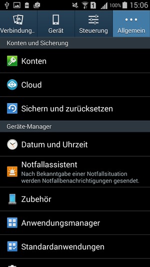 Wählen Sie Konten