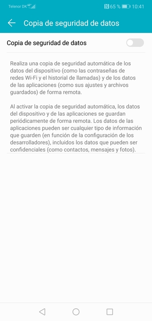 Active Copia de seguridad de datos