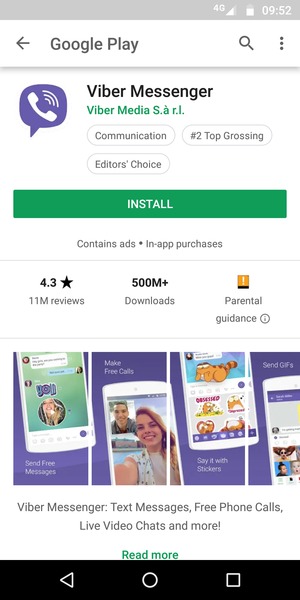 Select INSTALL