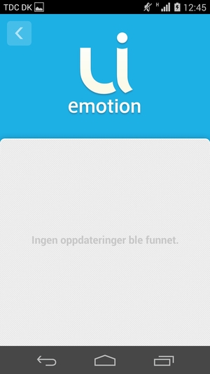 Hvis telefonen din er oppdatert, vil du se følgende skjermbilde.