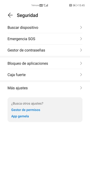Seleccione Más ajustes