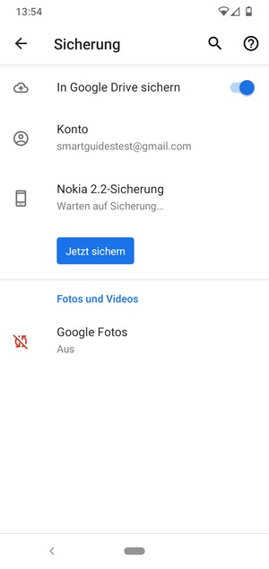 Wählen Sie Konto