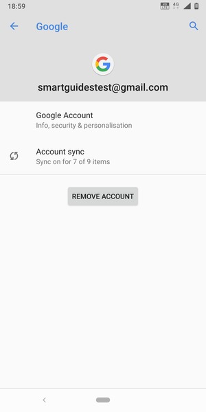 Select Account sync