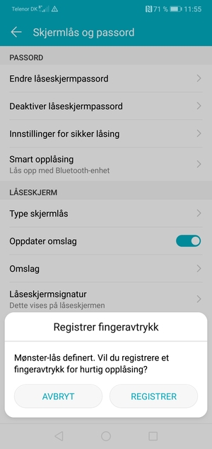 Velg AVBRYT