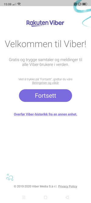 Applikasjonen er klar til bruk