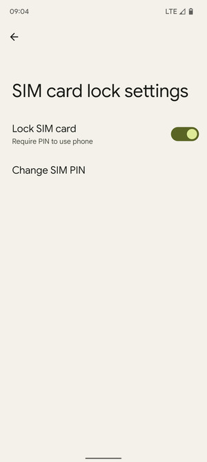 Select Change SIM PIN