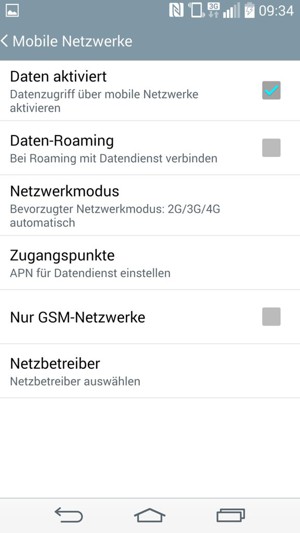 Um das Netzwerk zu wechseln, falls Probleme auftreten, wählen Sie Netzbetreiber