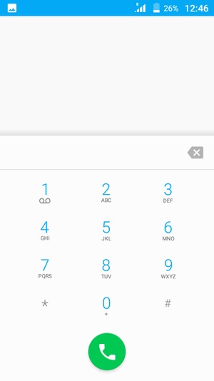 Press and hold the number 1