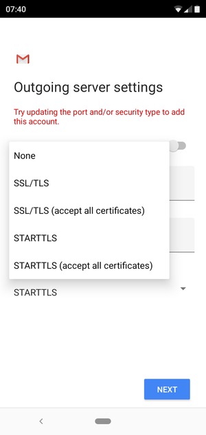 Select None and  NEXT
