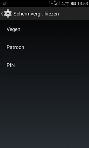 Selecteer Patroon