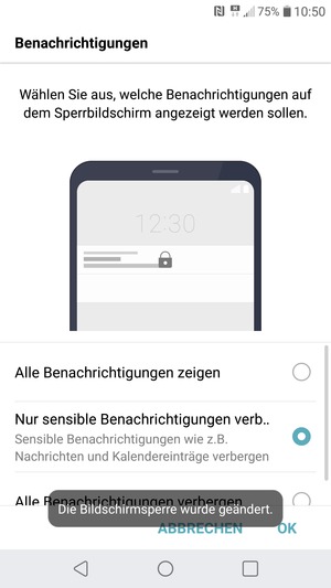 Wählen Sie die gewünschte Option und wählen Sie OK