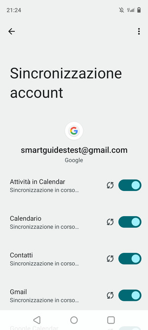 Le tue informazioni verranno sincronizzate